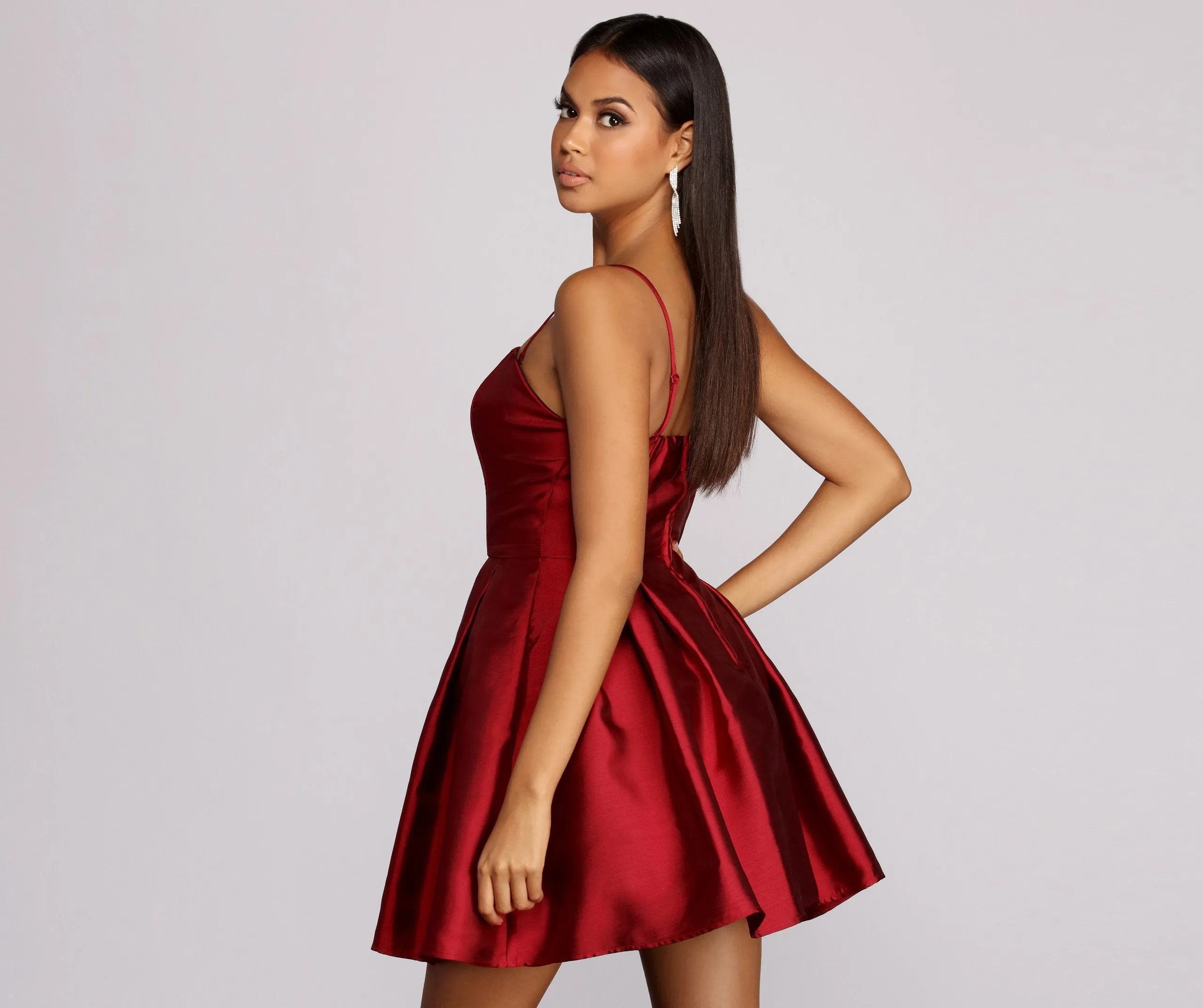 Rebecca Party Stylish Pleated Dress