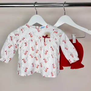 Red Bunny Jam Pant Set