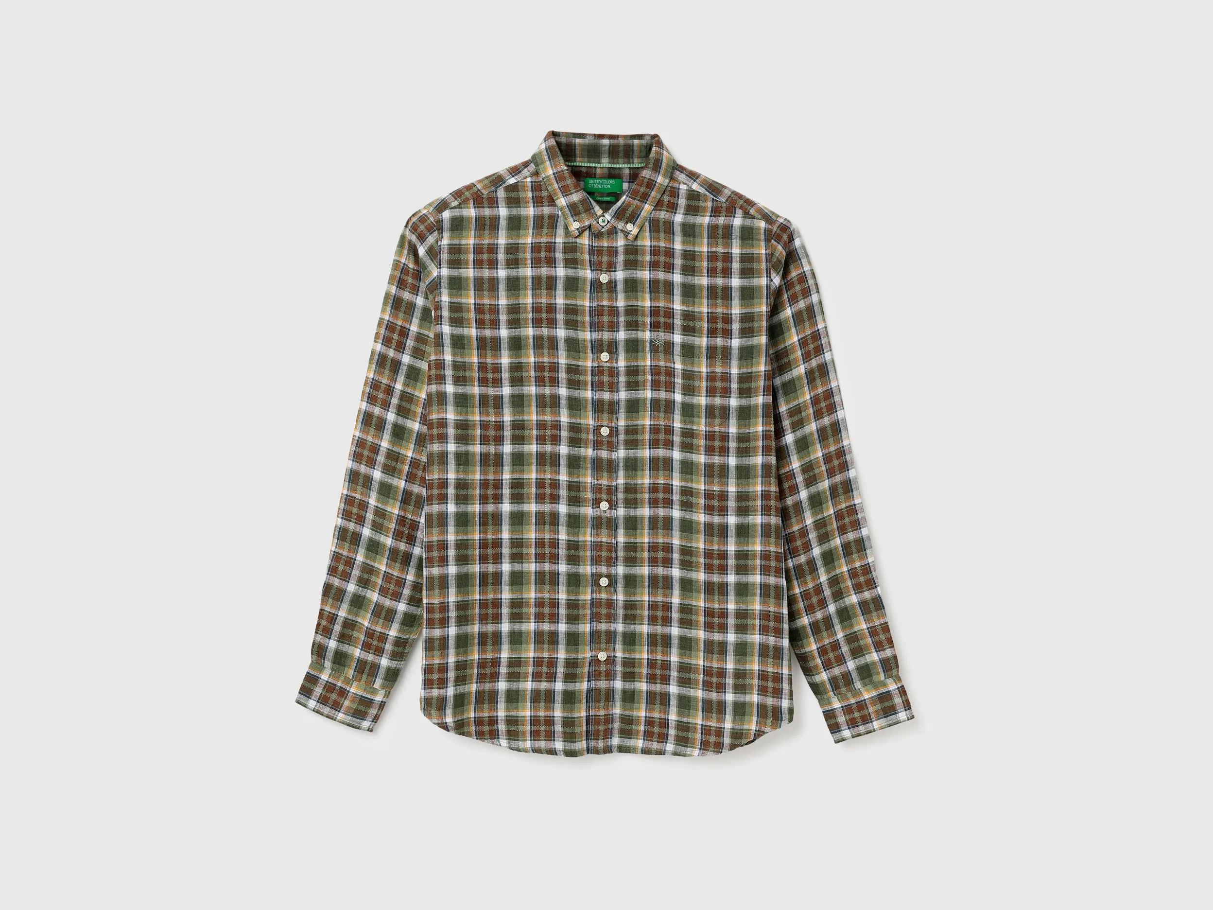 Regular Fit Button Down Collar Checkered Shirts