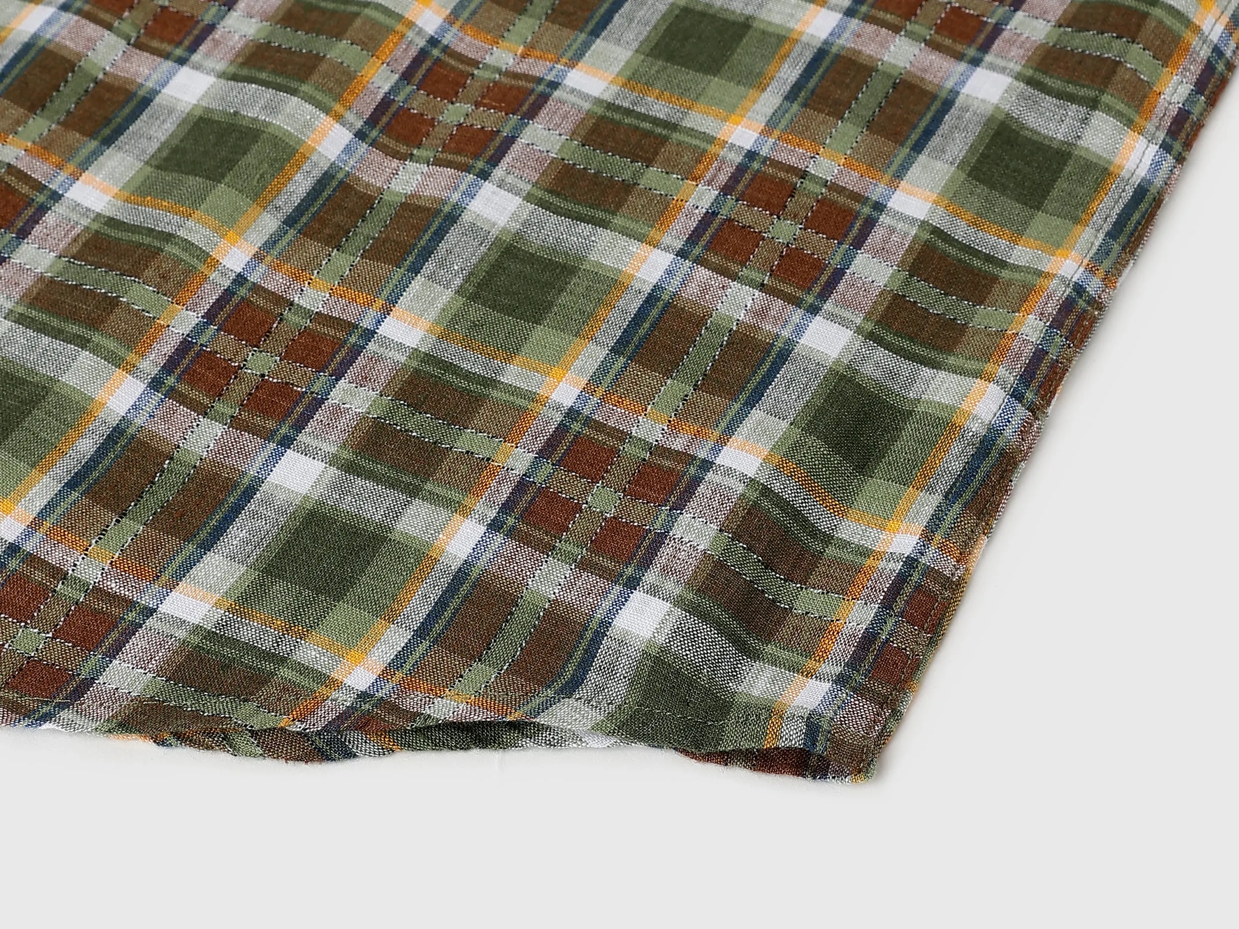 Regular Fit Button Down Collar Checkered Shirts