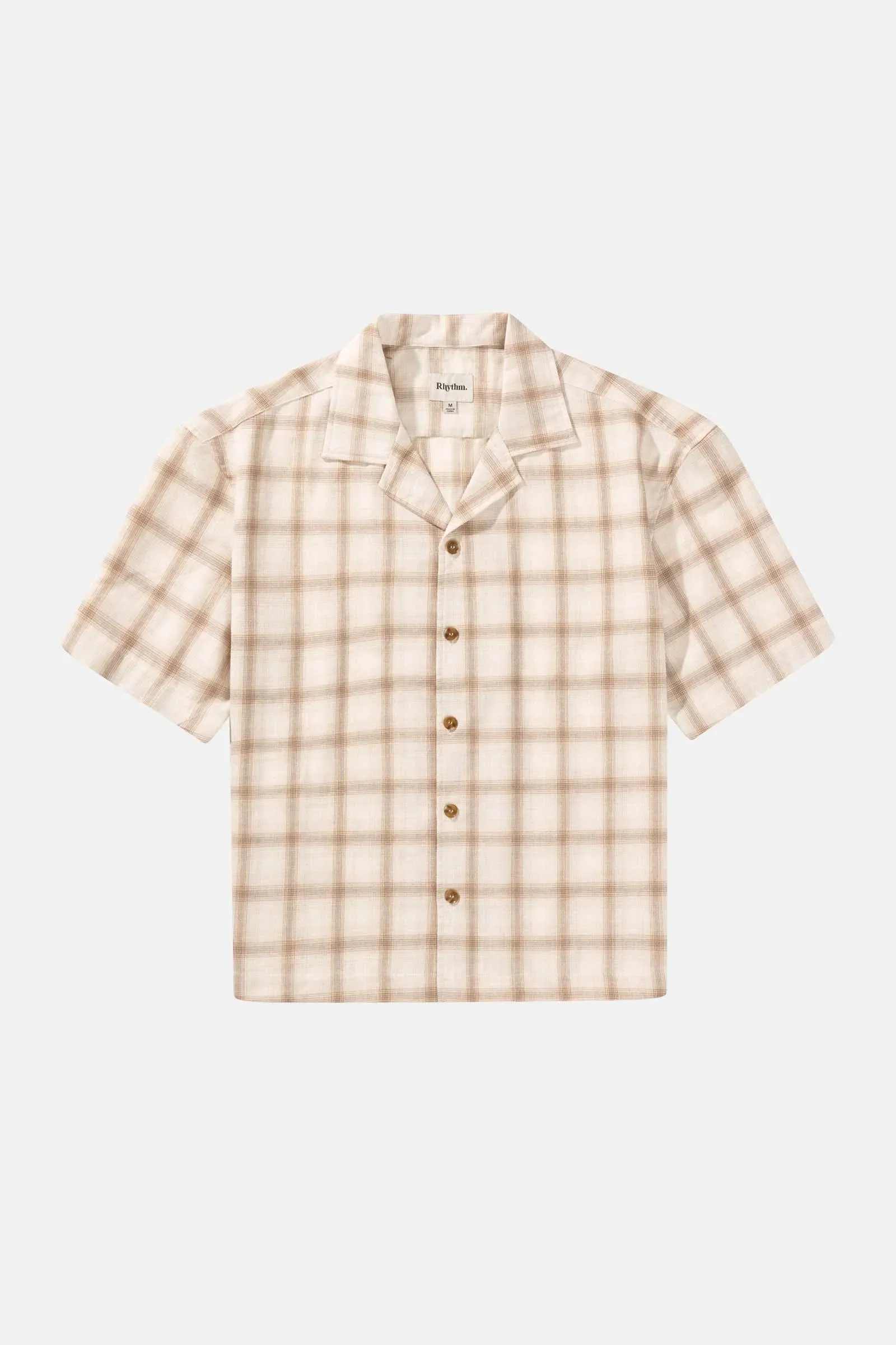 Relaxed Check SS Shirt - Natural