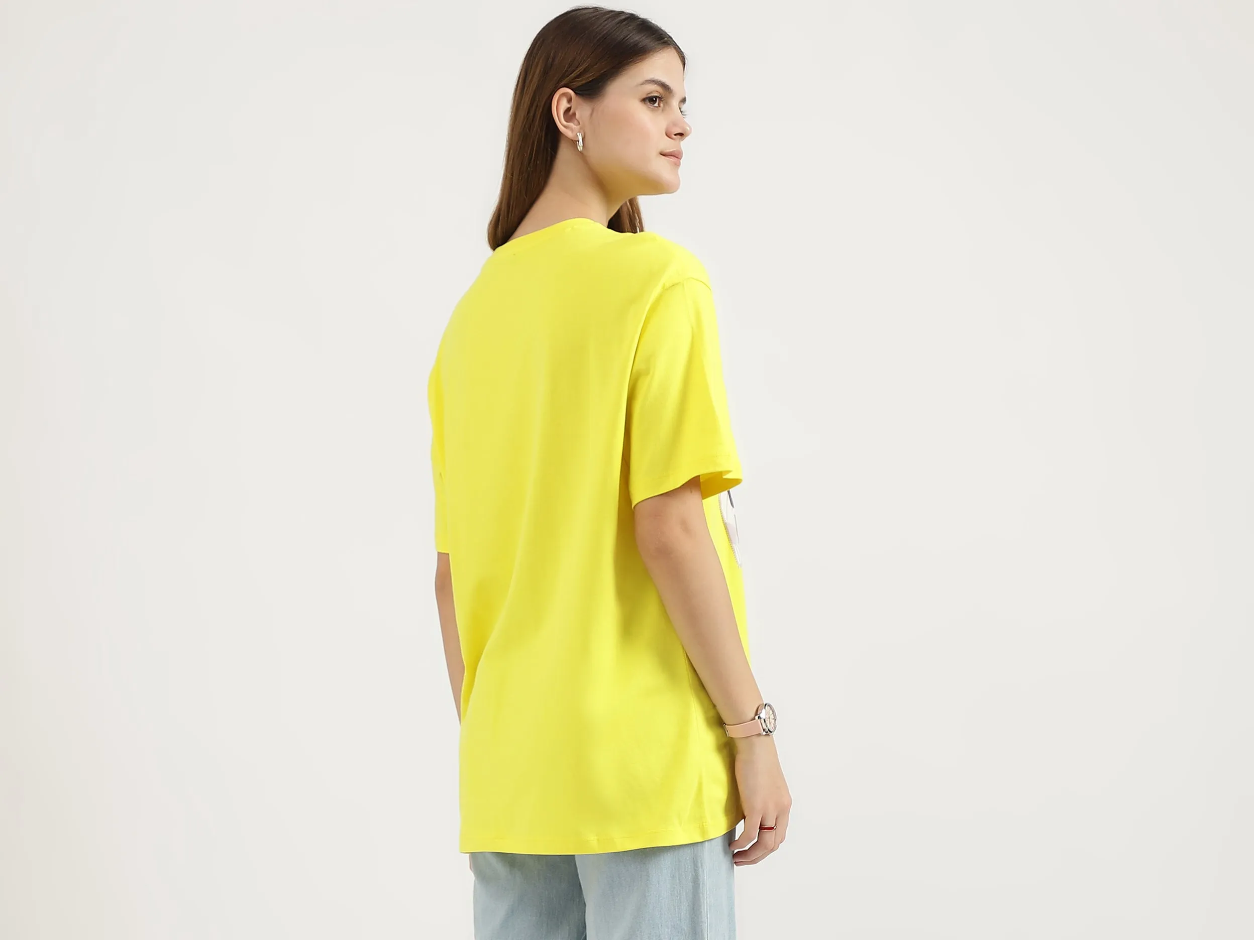 Relaxed Fit Round Neck Floral Print T-Shirts