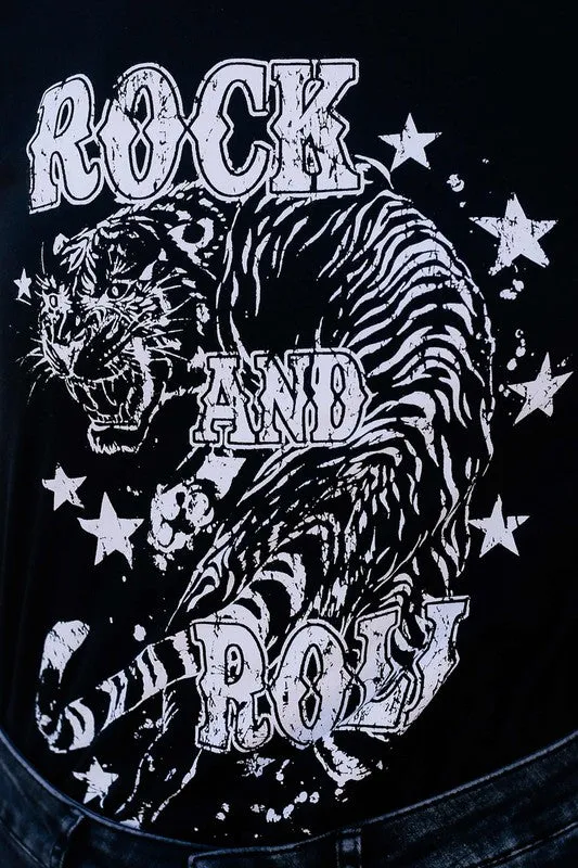ROCK N ROLL TIGER GRAPHIC TEE