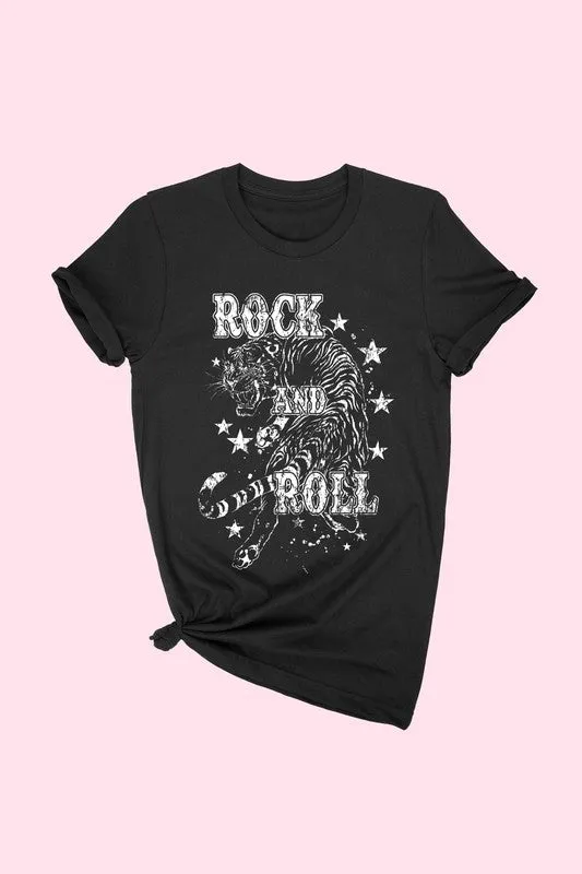 ROCK N ROLL TIGER GRAPHIC TEE