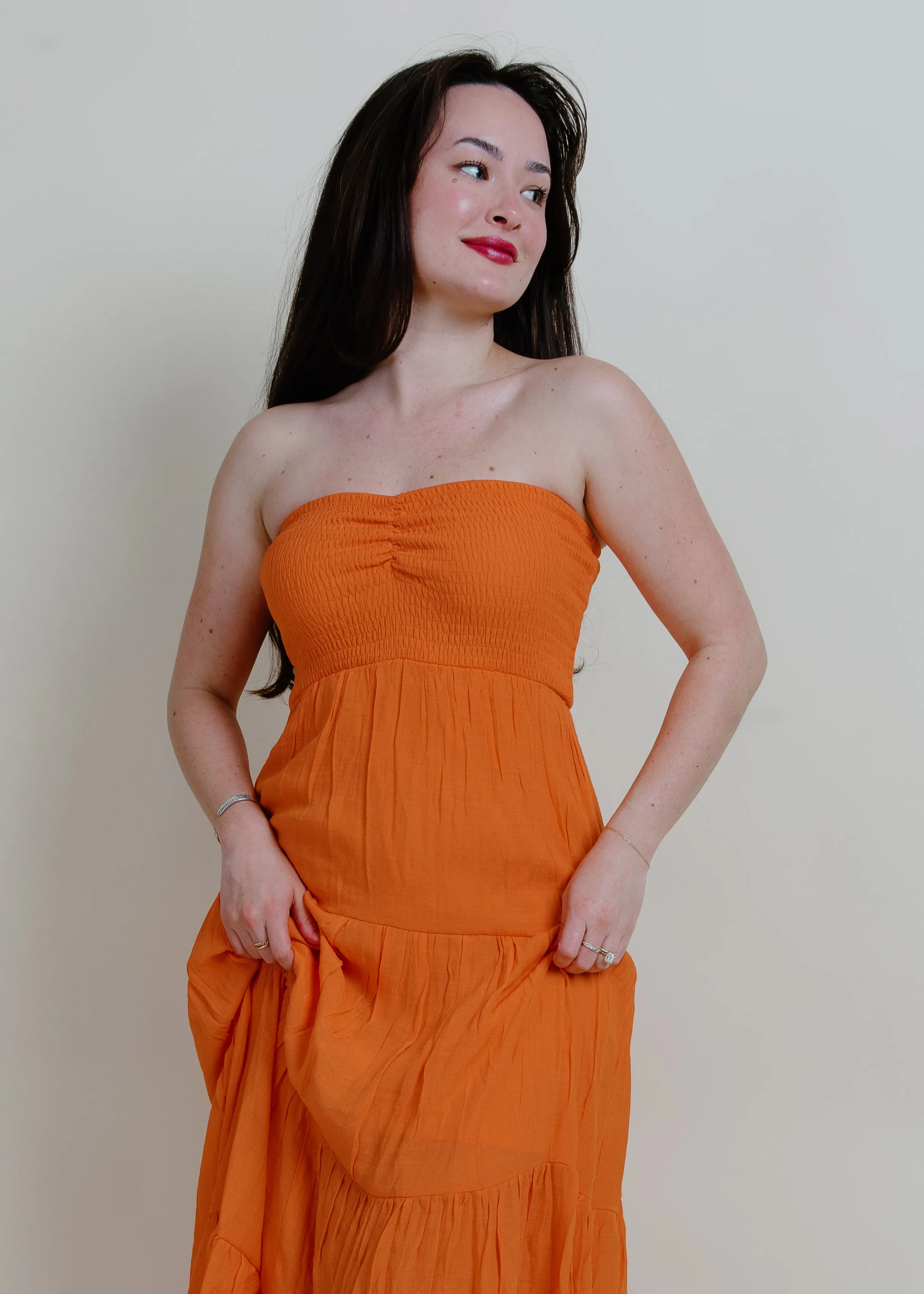 Romantic Nights Maxi Dress - Orange
