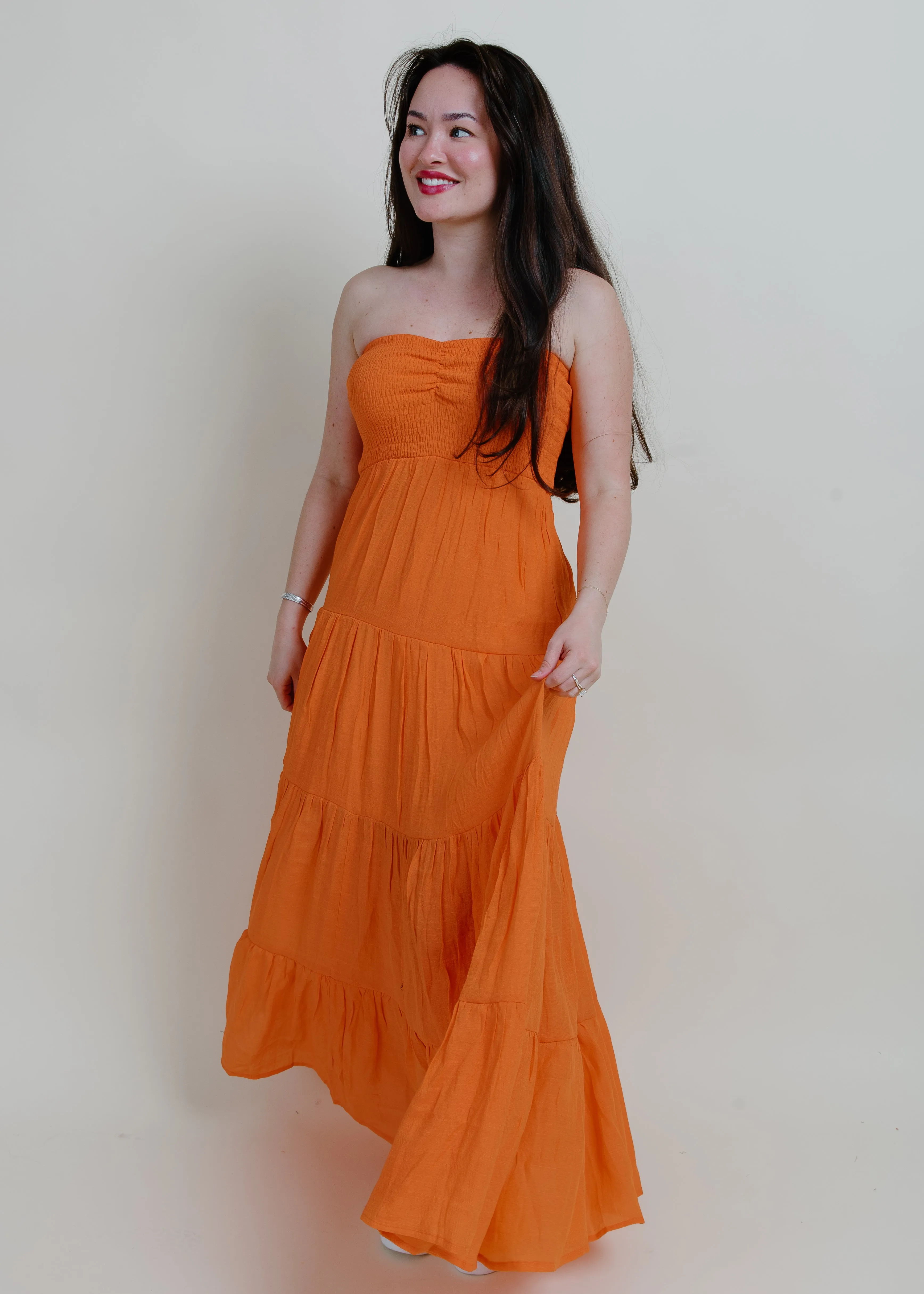 Romantic Nights Maxi Dress - Orange
