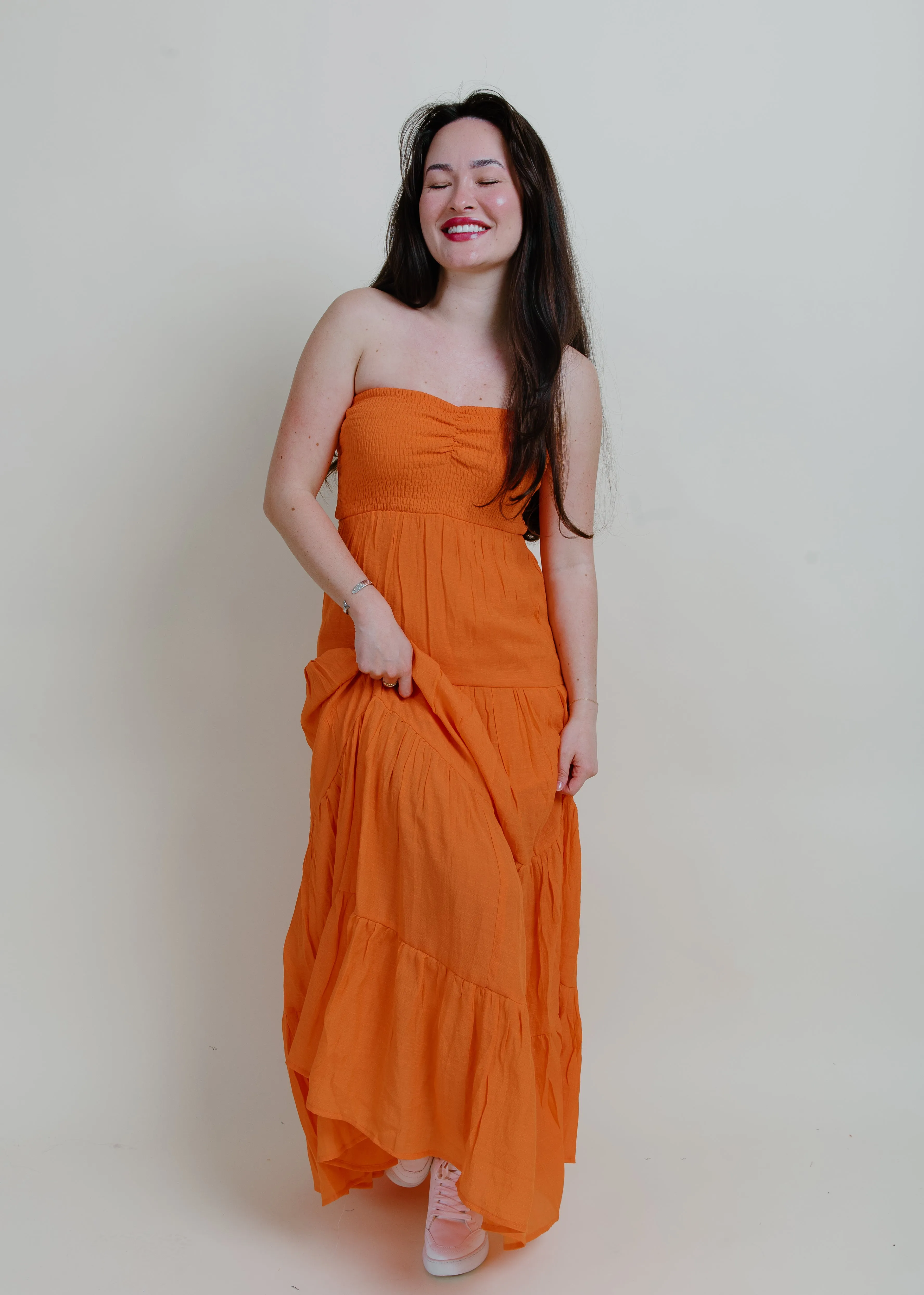 Romantic Nights Maxi Dress - Orange