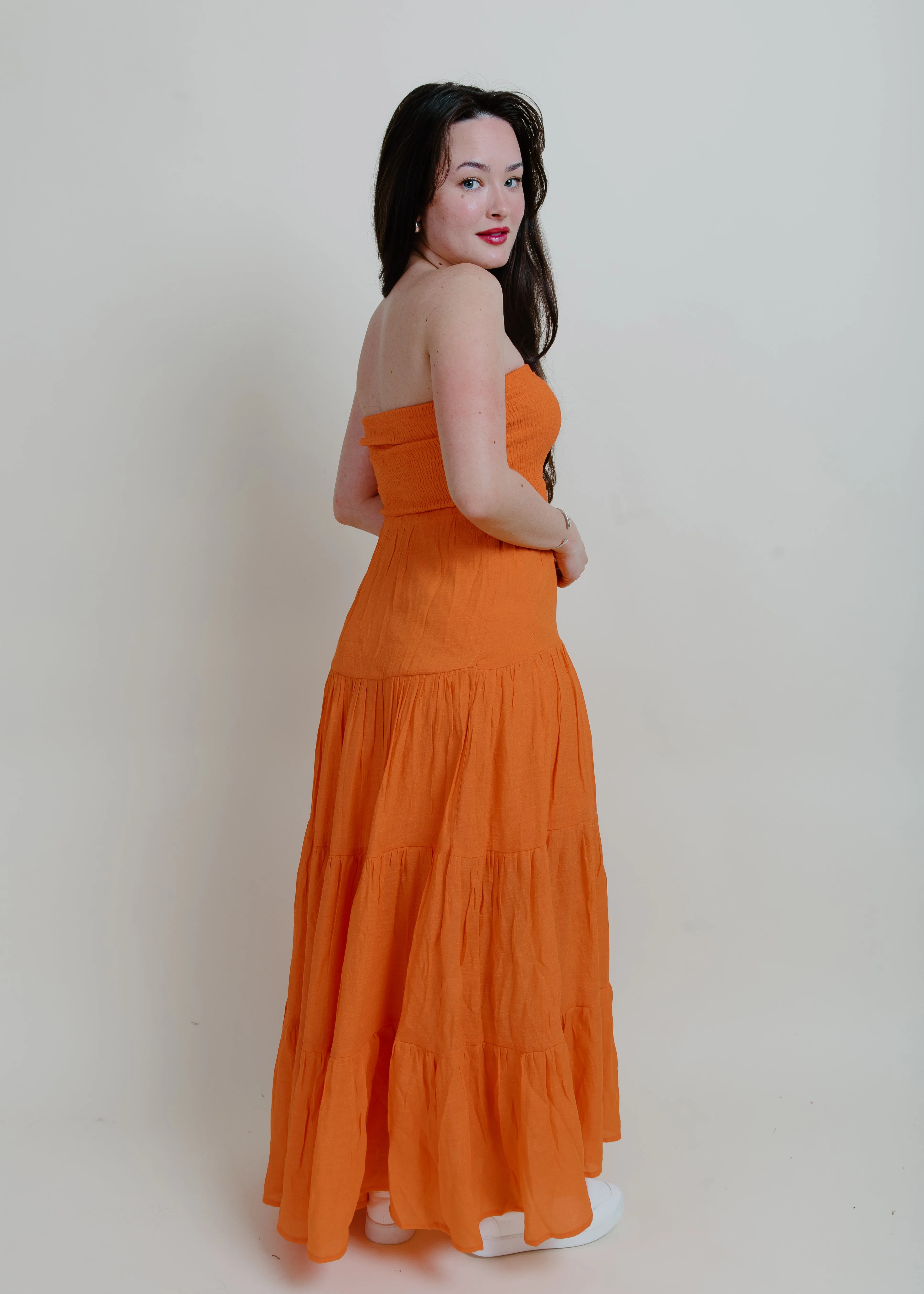 Romantic Nights Maxi Dress - Orange