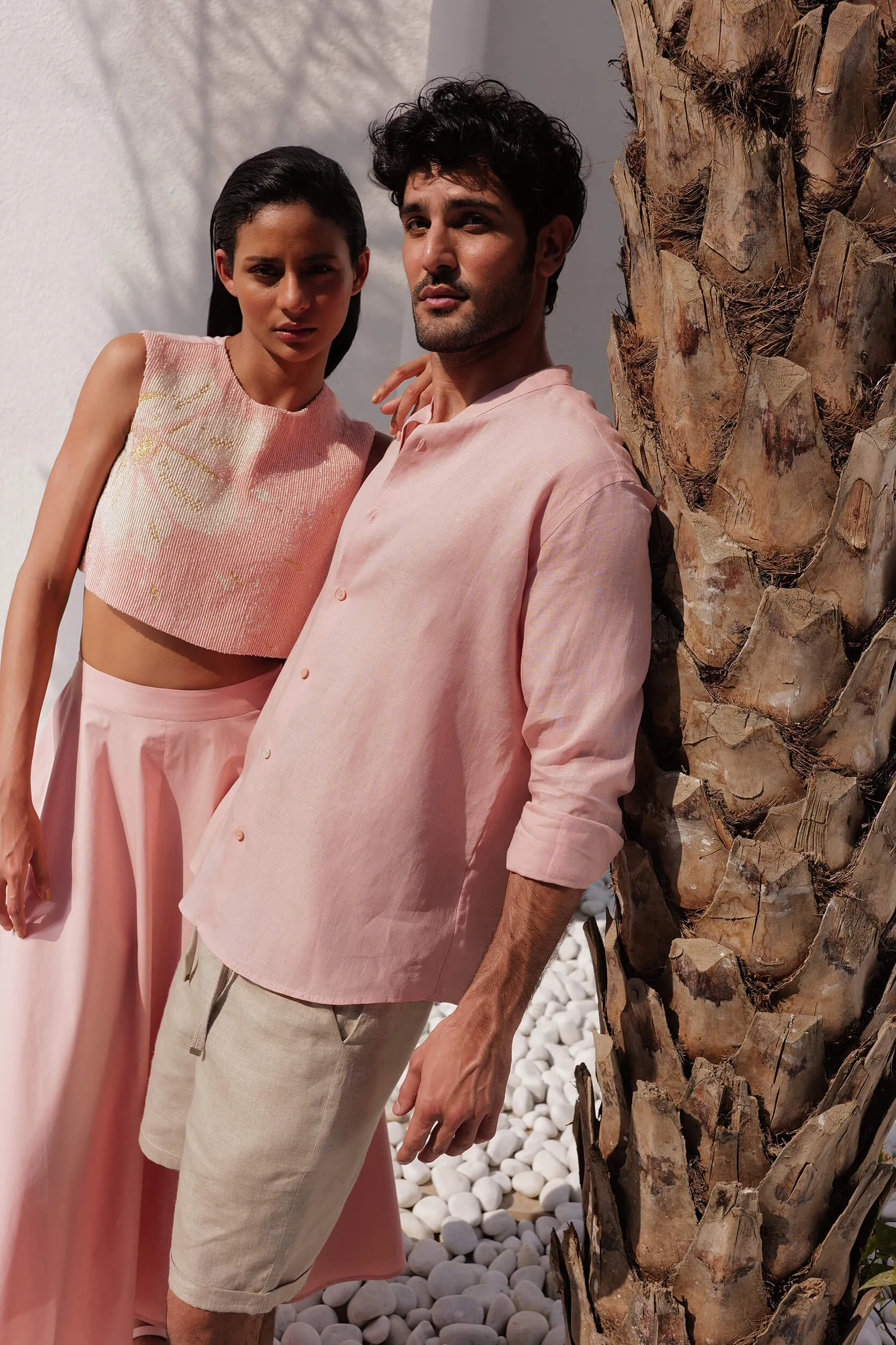 Rome Shirt - Man (DUSTY PINK)