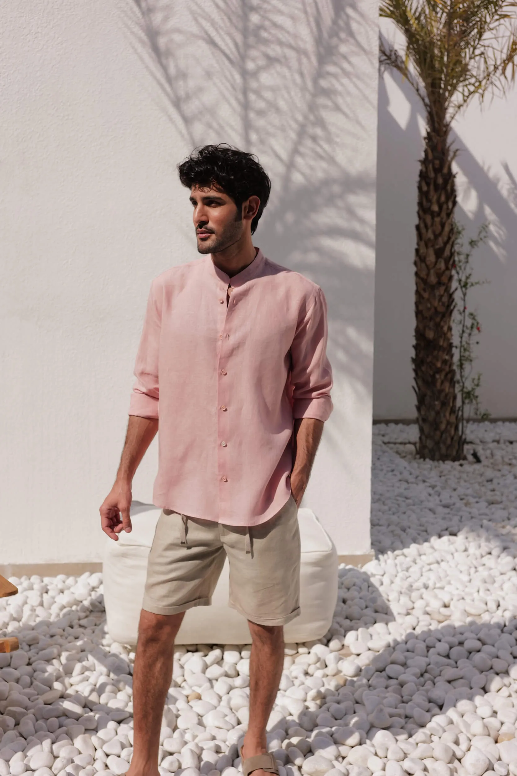 Rome Shirt - Man (DUSTY PINK)