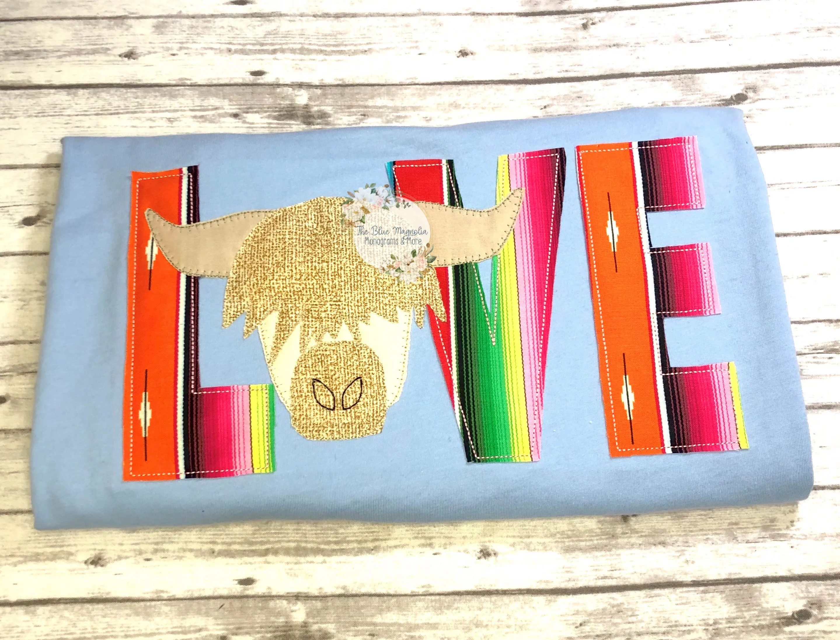 Rose Highland Love Tee - Serape Wholesale