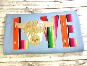 Rose Highland Love Tee - Serape Wholesale