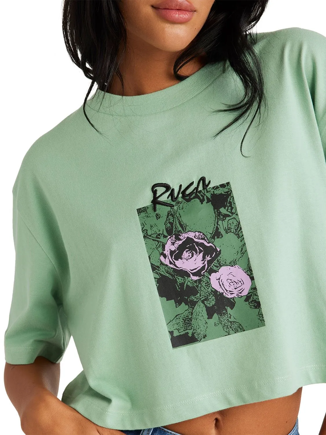 RVCA Ladies Pick Of The Bunch Half T-Shirt