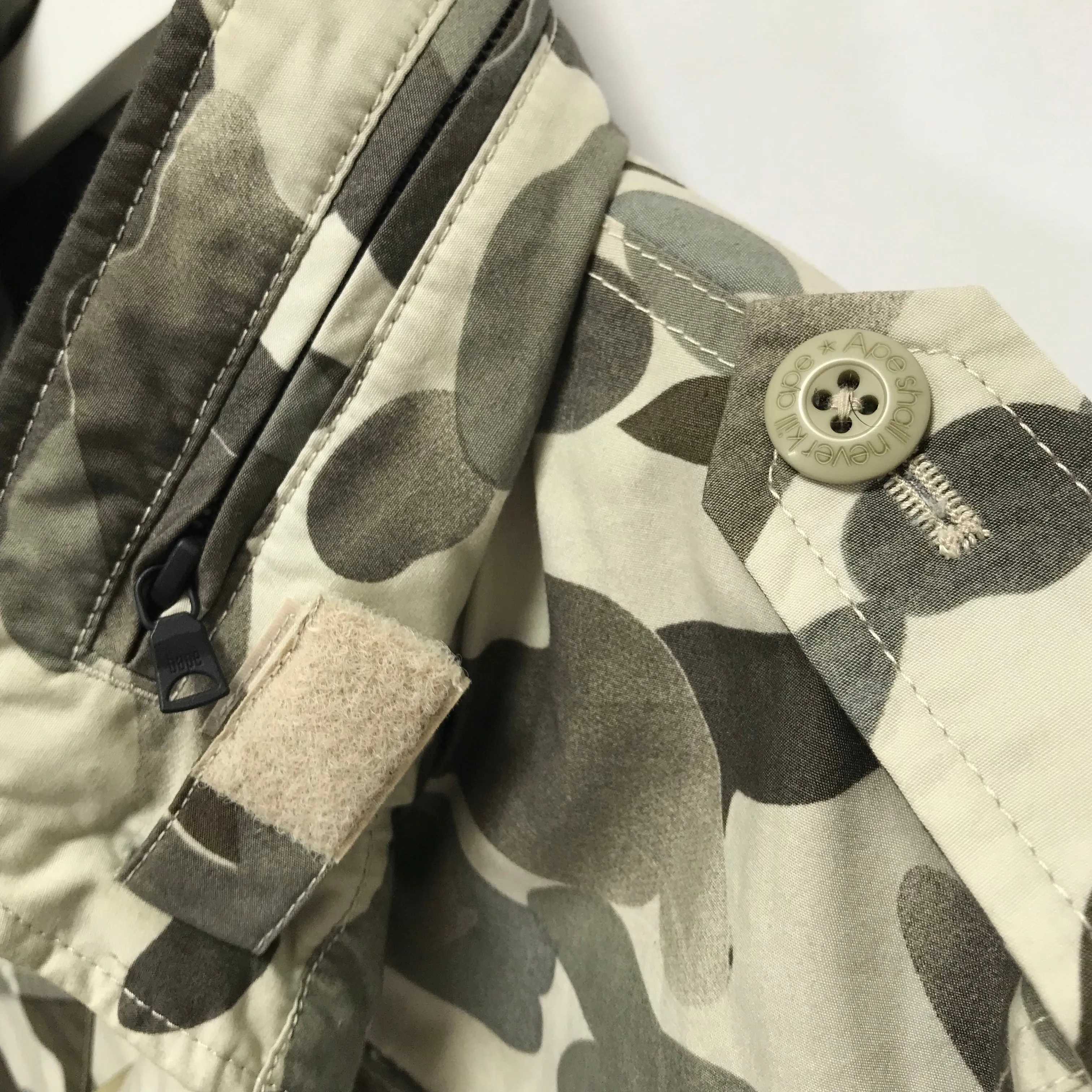 [S] A Bathing Ape Bape Gore Windstopper Camo M-65 Jacket