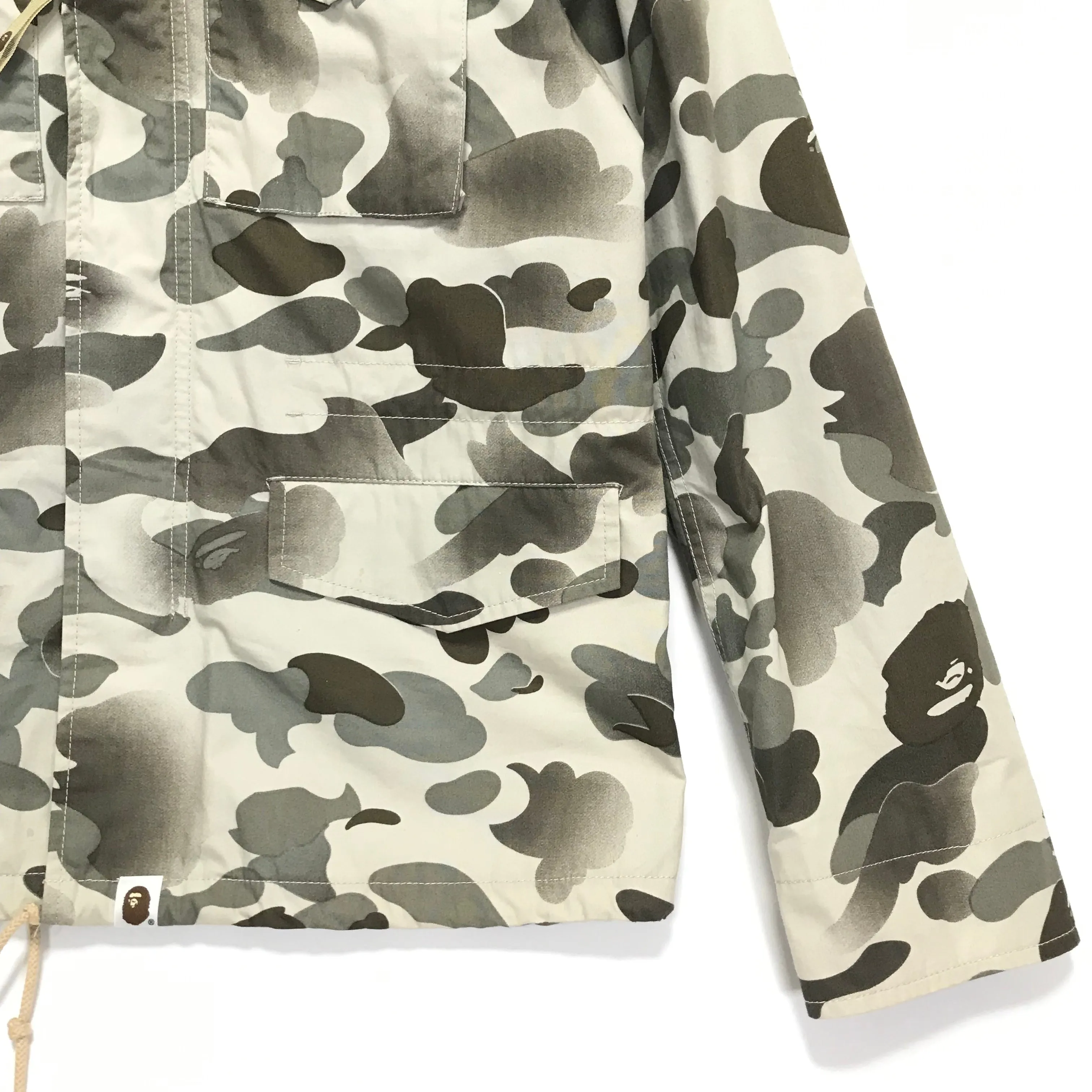 [S] A Bathing Ape Bape Gore Windstopper Camo M-65 Jacket