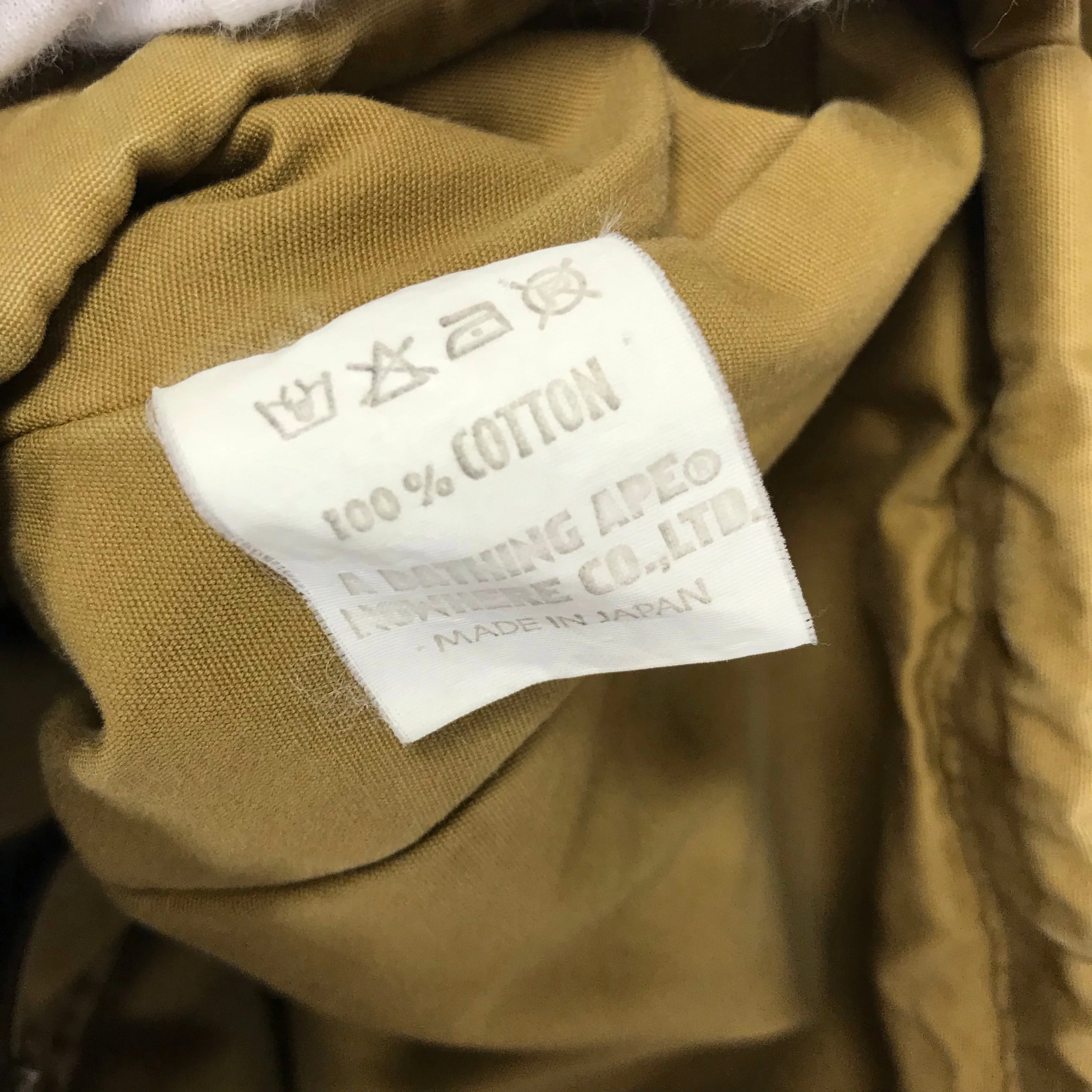 [S] A Bathing Ape Bape x WTaps Vintage Remake Army Riders Jacket