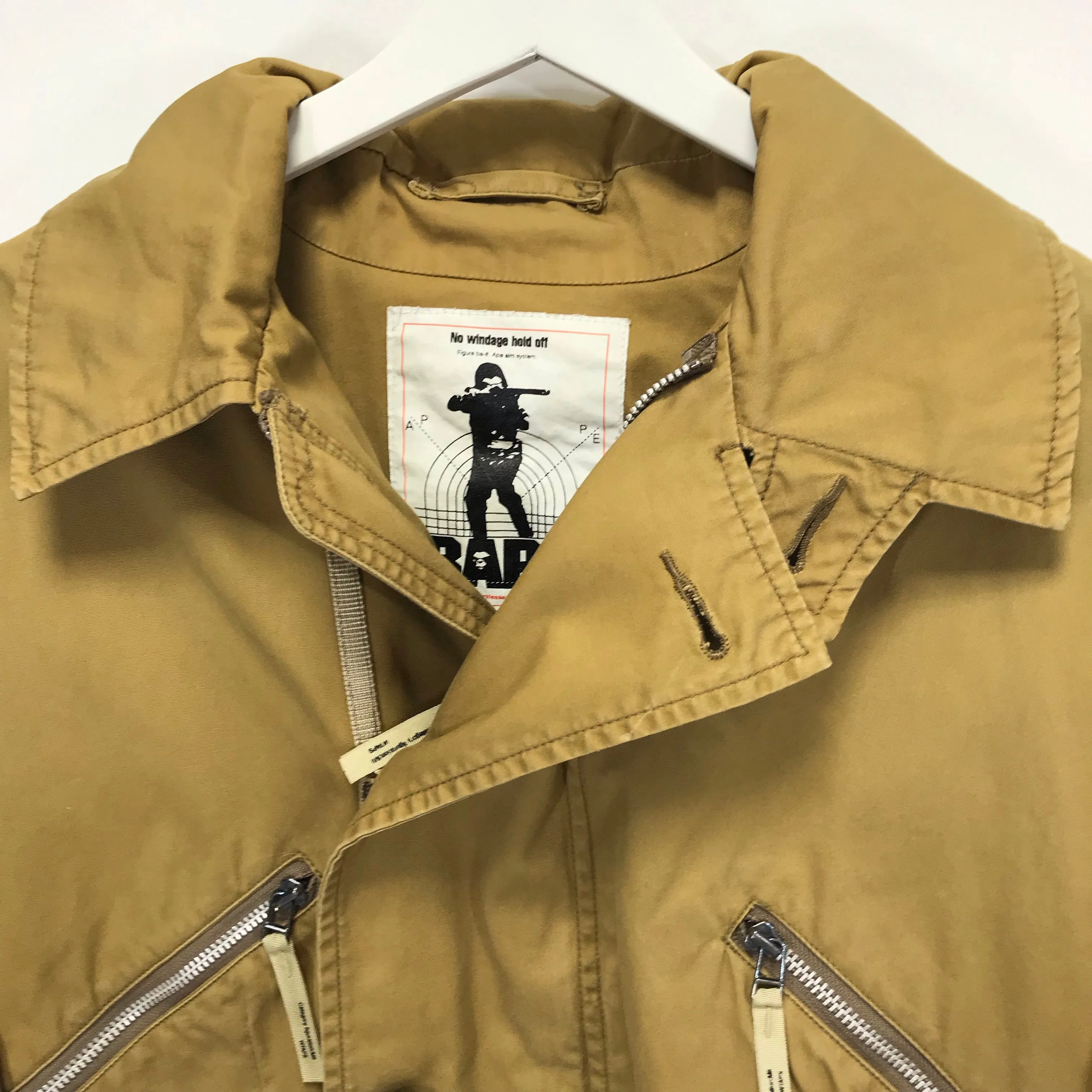 [S] A Bathing Ape Bape x WTaps Vintage Remake Army Riders Jacket