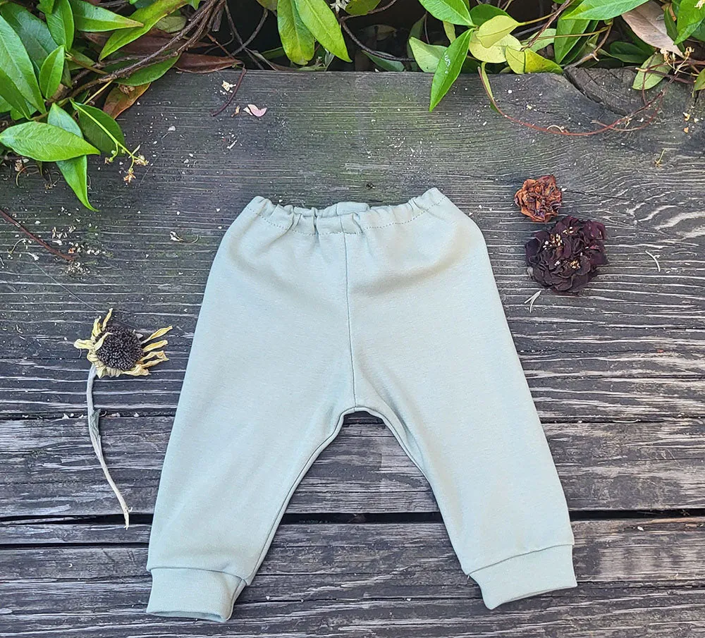 Sage Premie Baby Pants