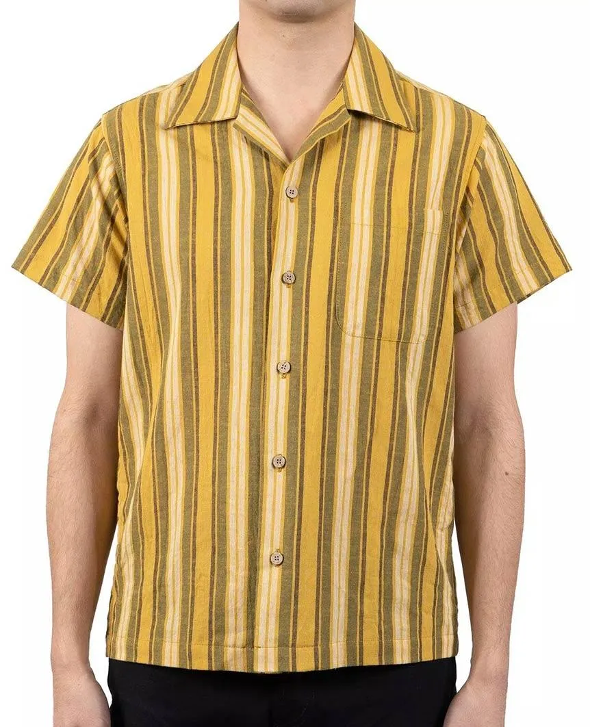 Sahara Stripe Aloha Shirt Yellow