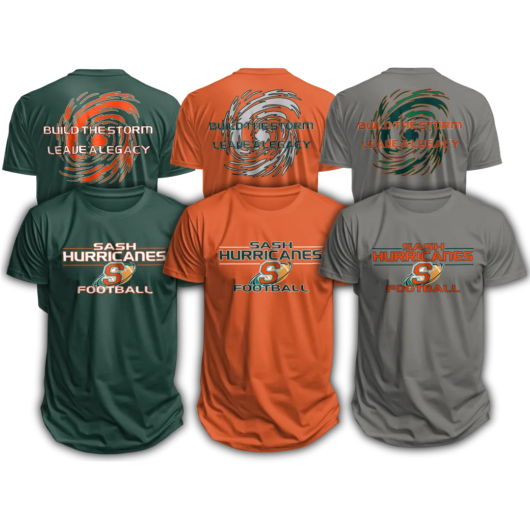 SASH FOOTBALL SPIRIT SHIRT BUNDLE