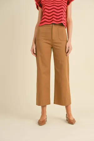 SASHA HIGH WAIST CROPPED WIDE LEG PANTS