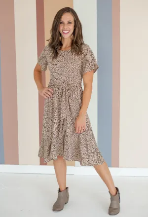 Savannah Nights Dress in Taupe