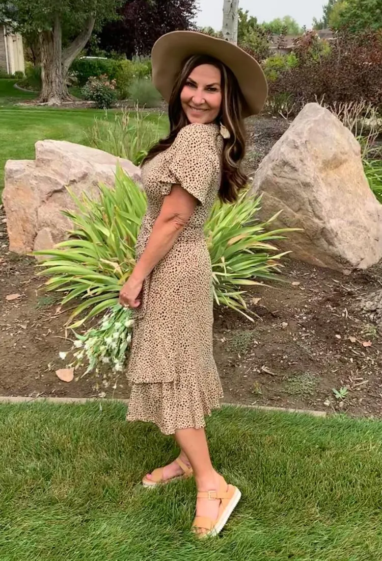 Savannah Nights Dress in Taupe
