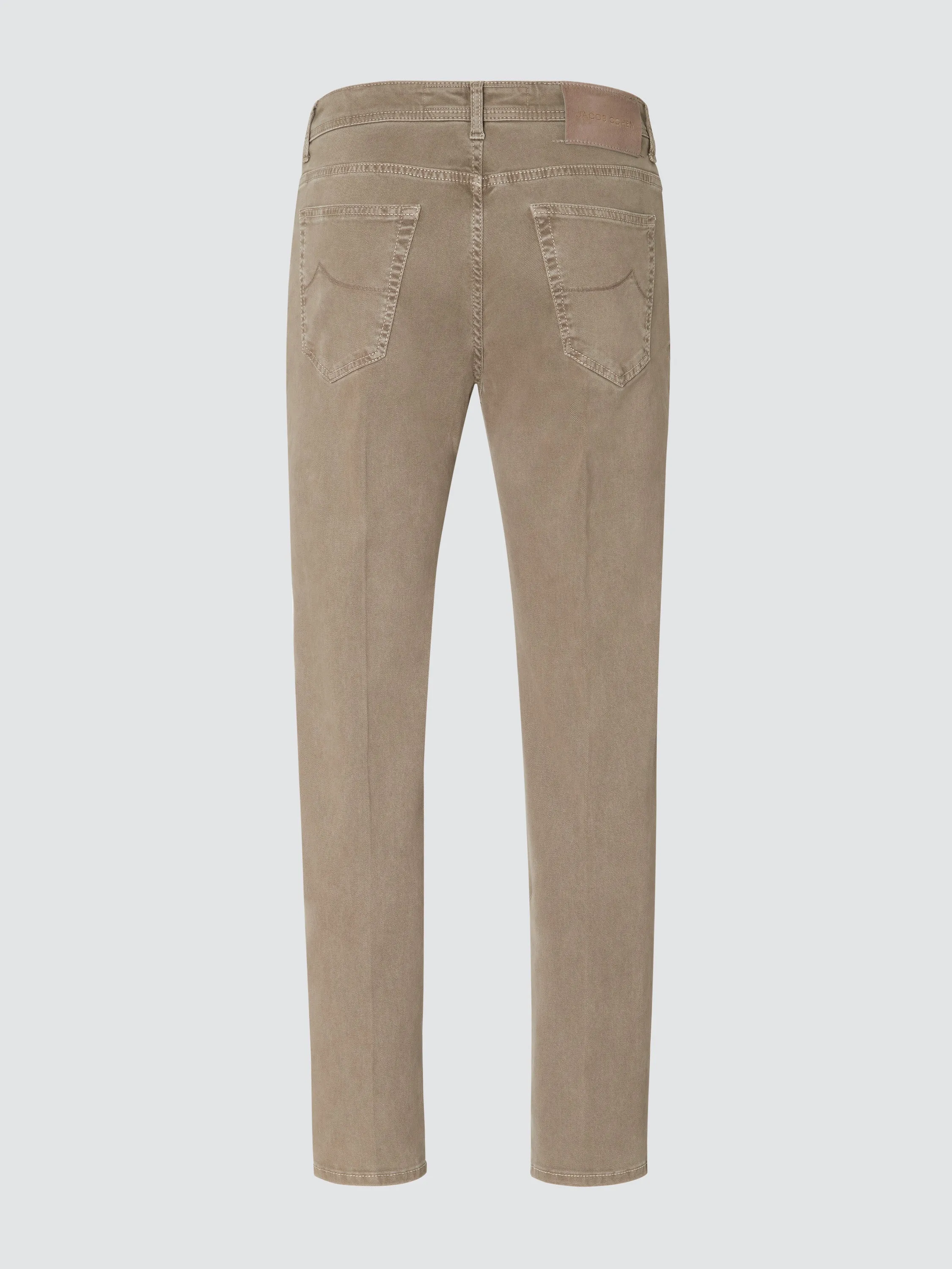 Scott Cropped Beige Garment-Dye Twill Pants