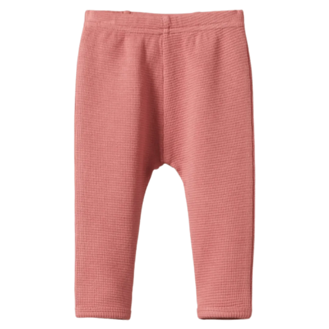 Selby Waffle Pants - Rose Clay
