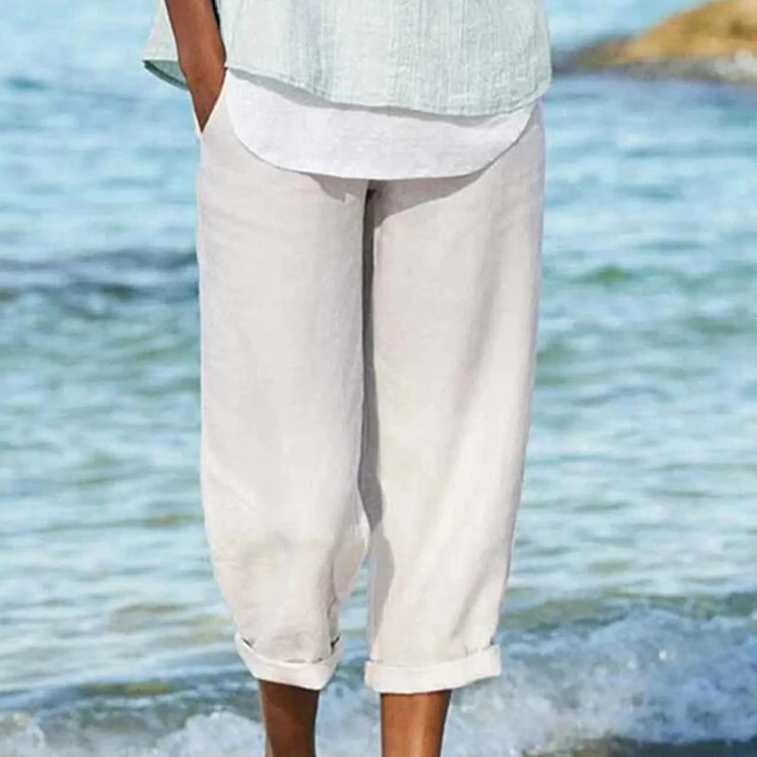 Shana | Breezy Cropped Pants