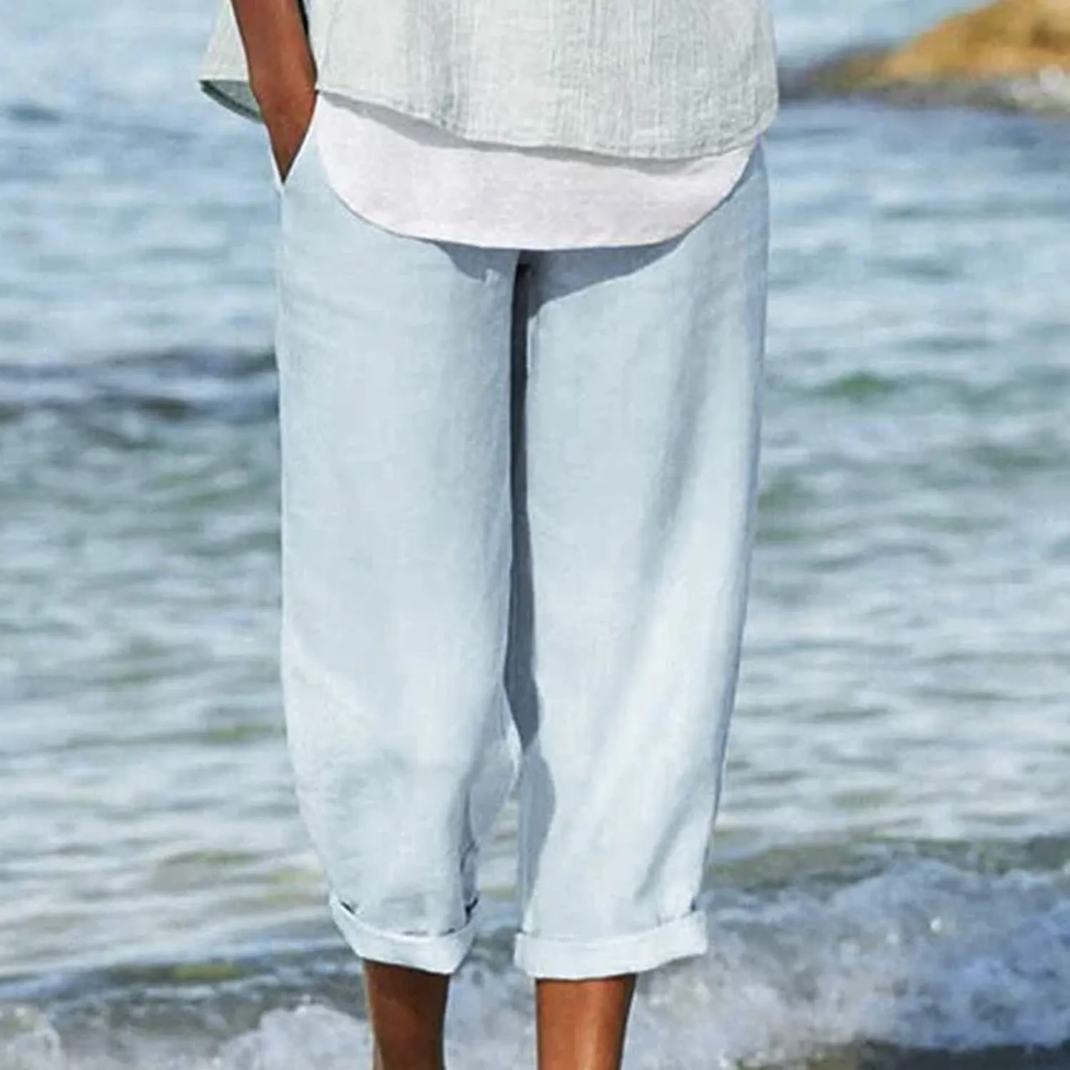 Shana | Breezy Cropped Pants