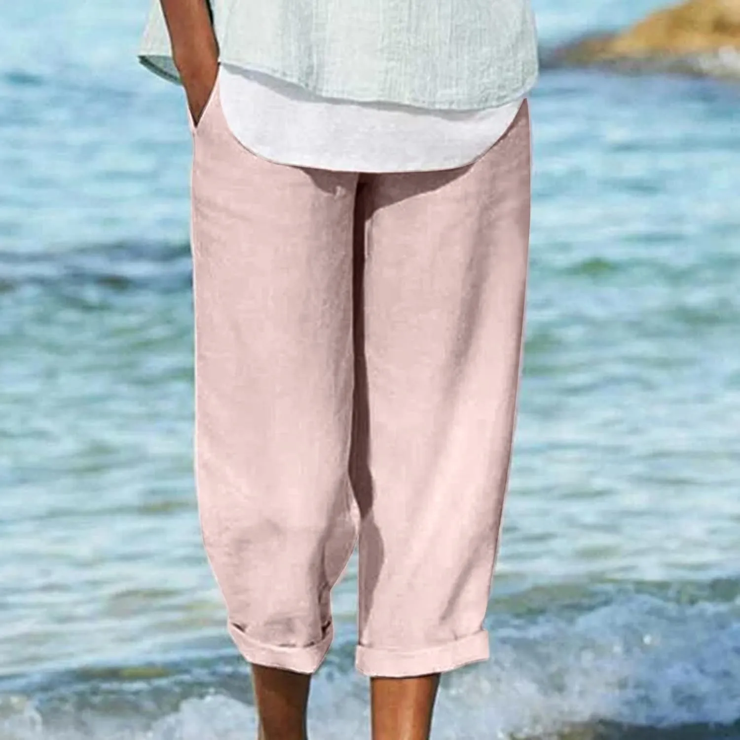 Shana | Breezy Cropped Pants