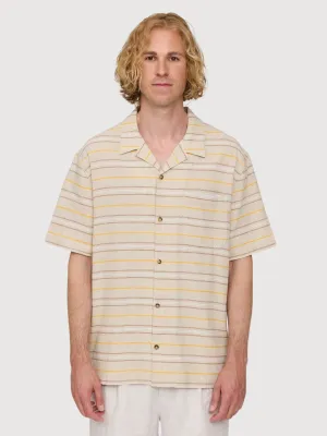 Shirt Striped Linen Mix Multicolor Man | Mazine