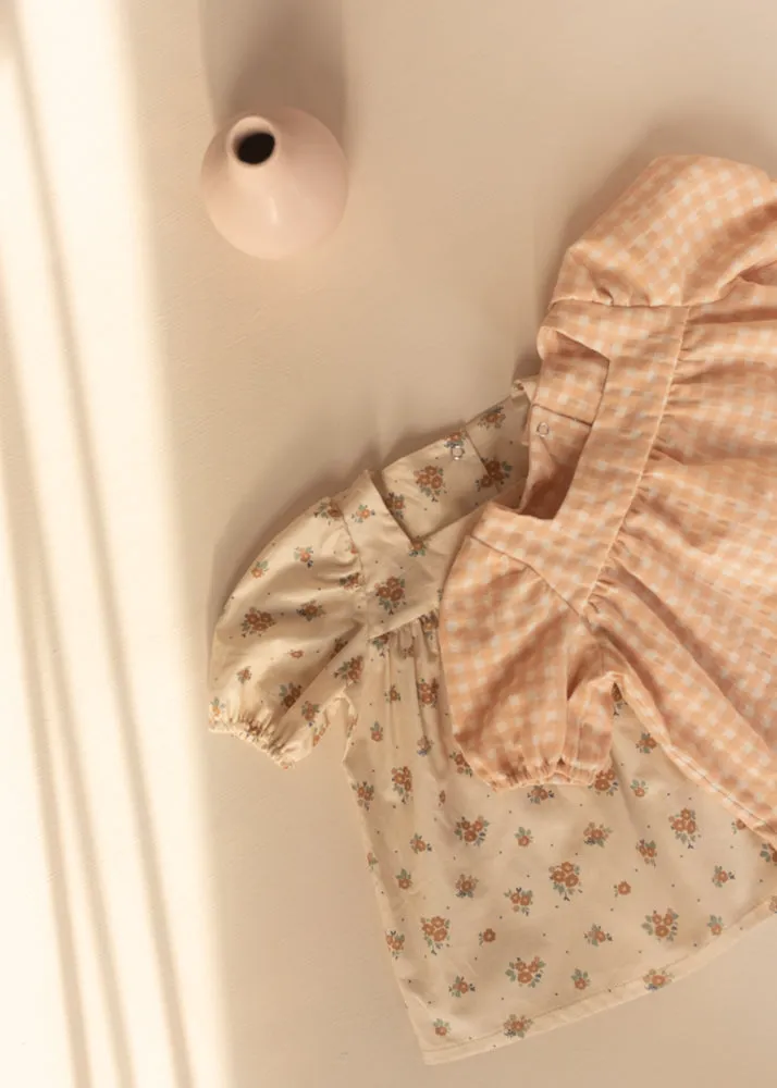 Short-Sleeved Puffy Blouse - Sofia