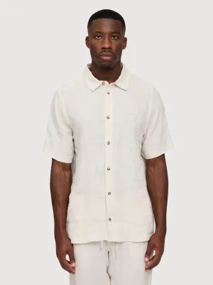 Shortsleeve Linen Shirt Moon | Mazine