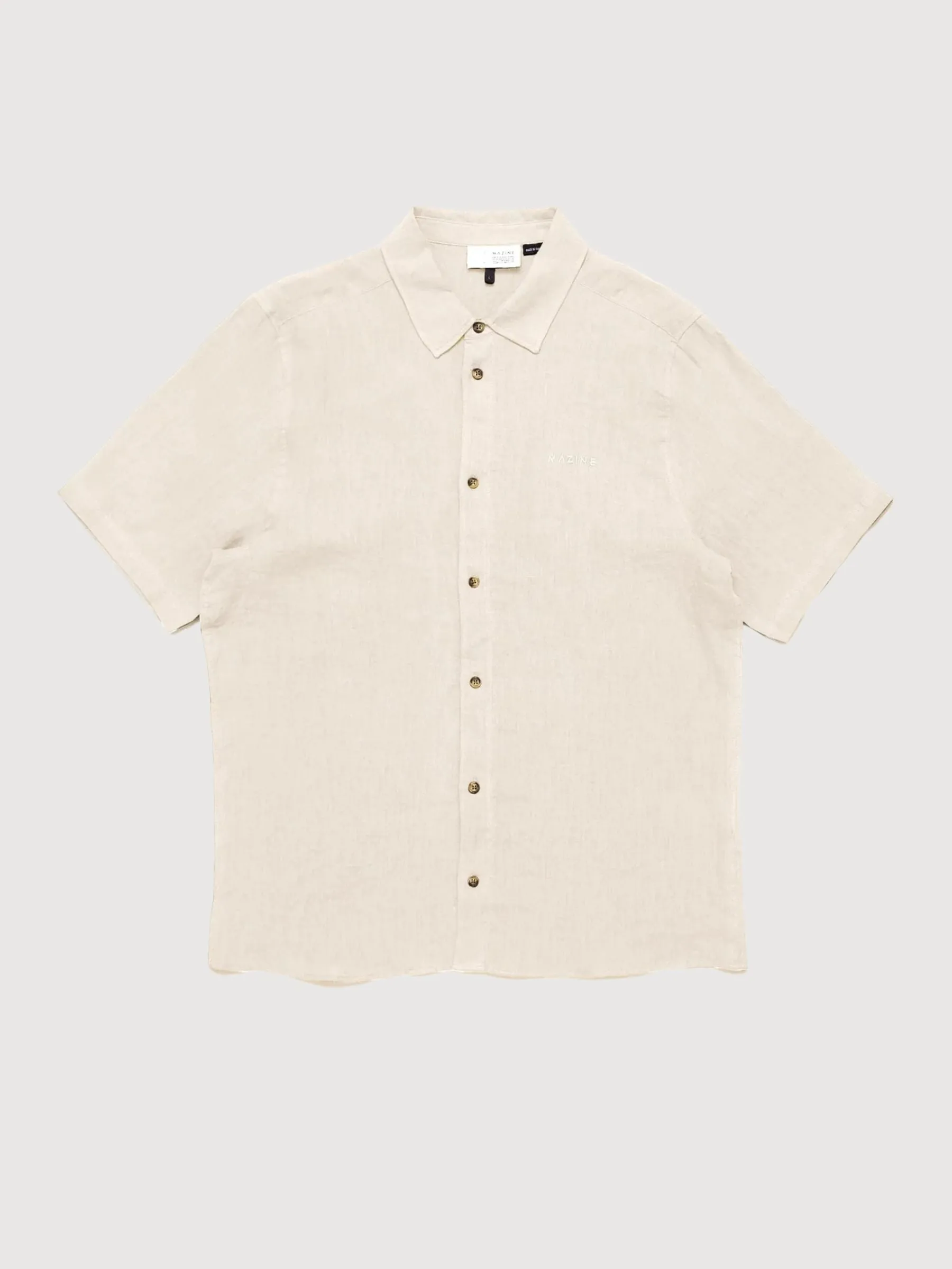 Shortsleeve Linen Shirt Moon | Mazine