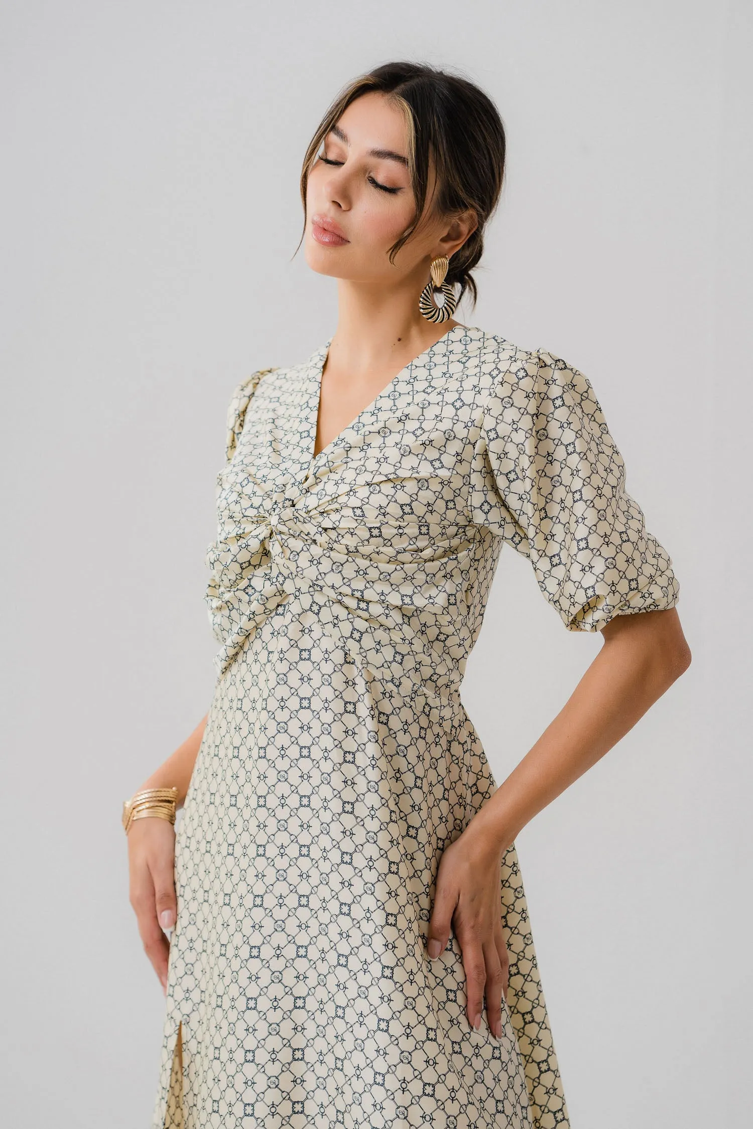 Side Slit Flowy Dress