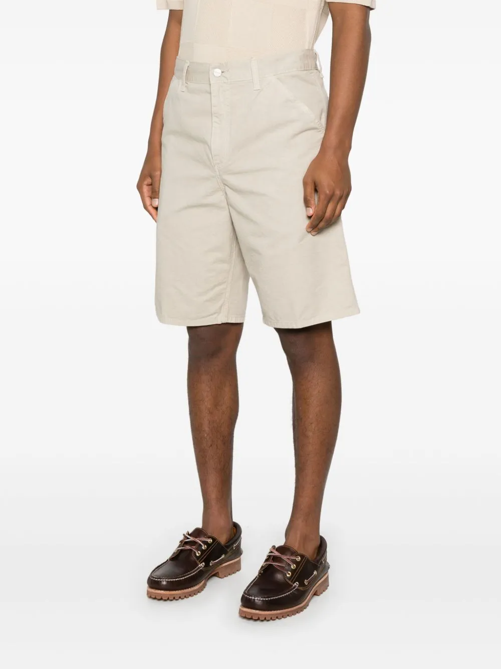 Single knee cotton shorts