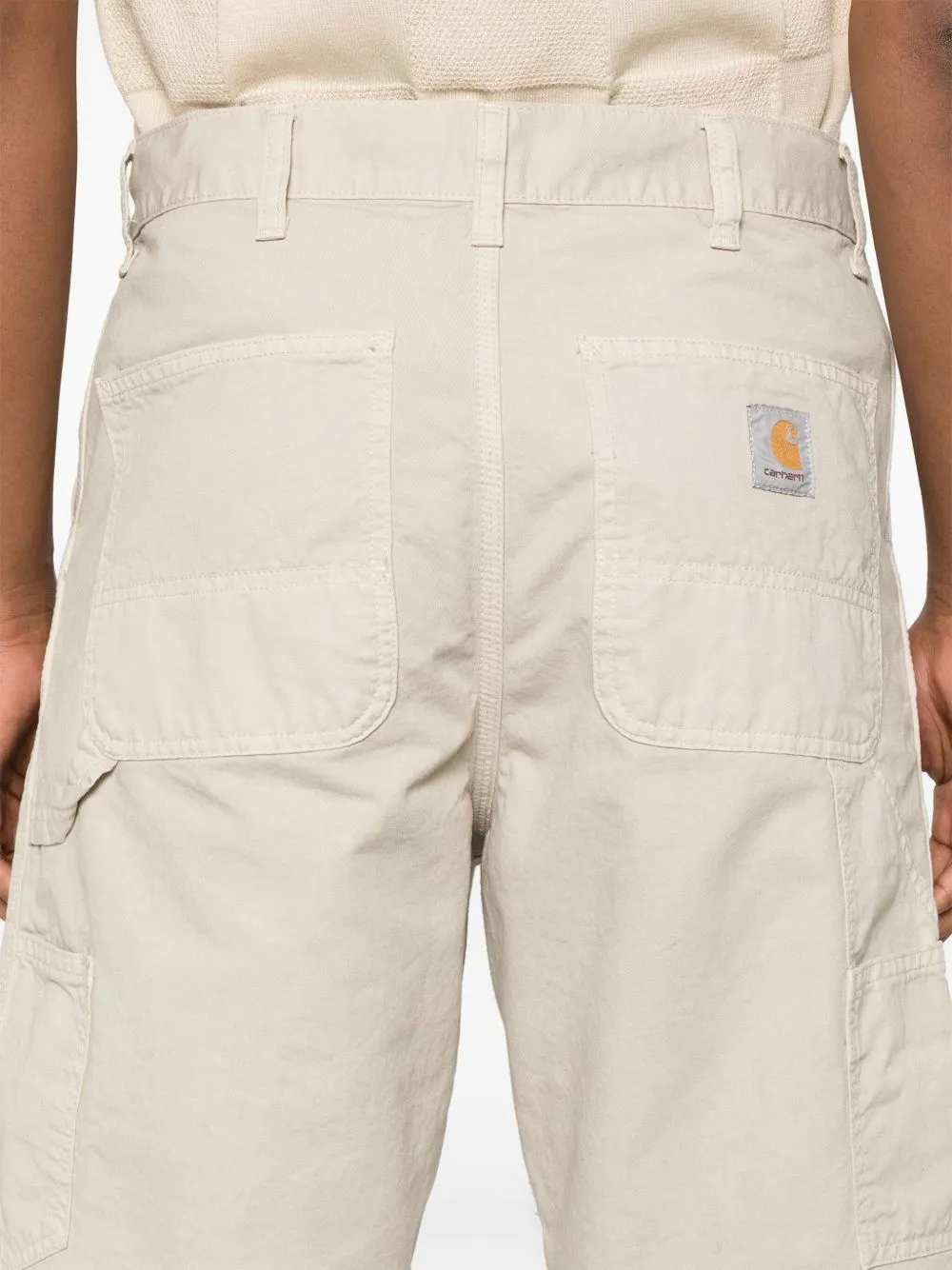 Single knee cotton shorts