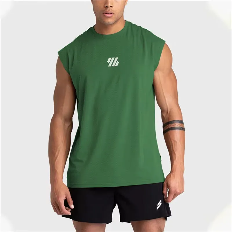 Sleeveless Sports Tank Top Quick-Drying Mesh Fitness Running