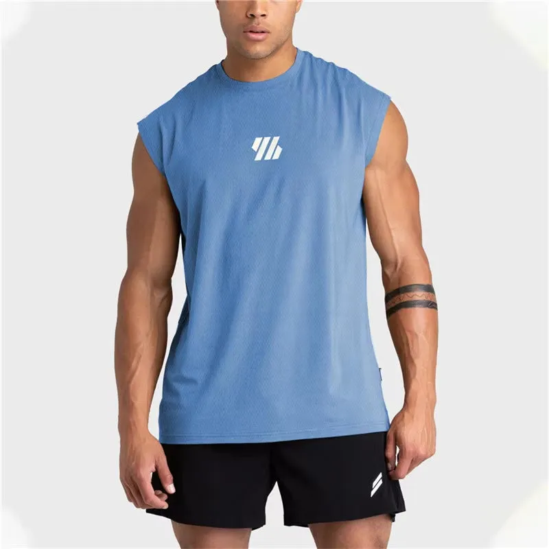 Sleeveless Sports Tank Top Quick-Drying Mesh Fitness Running