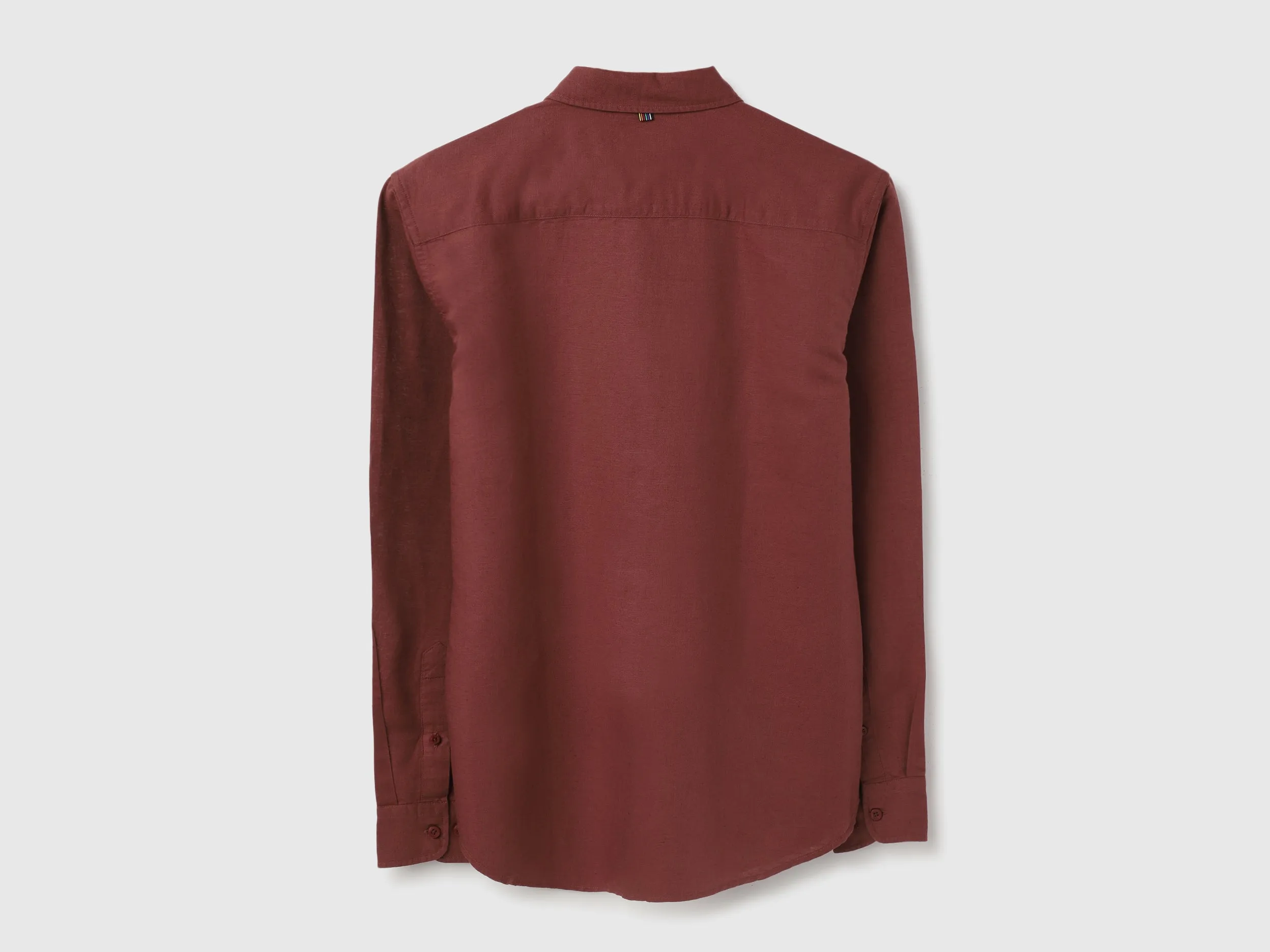 Slim Fit Spread Collar Solid Shirts
