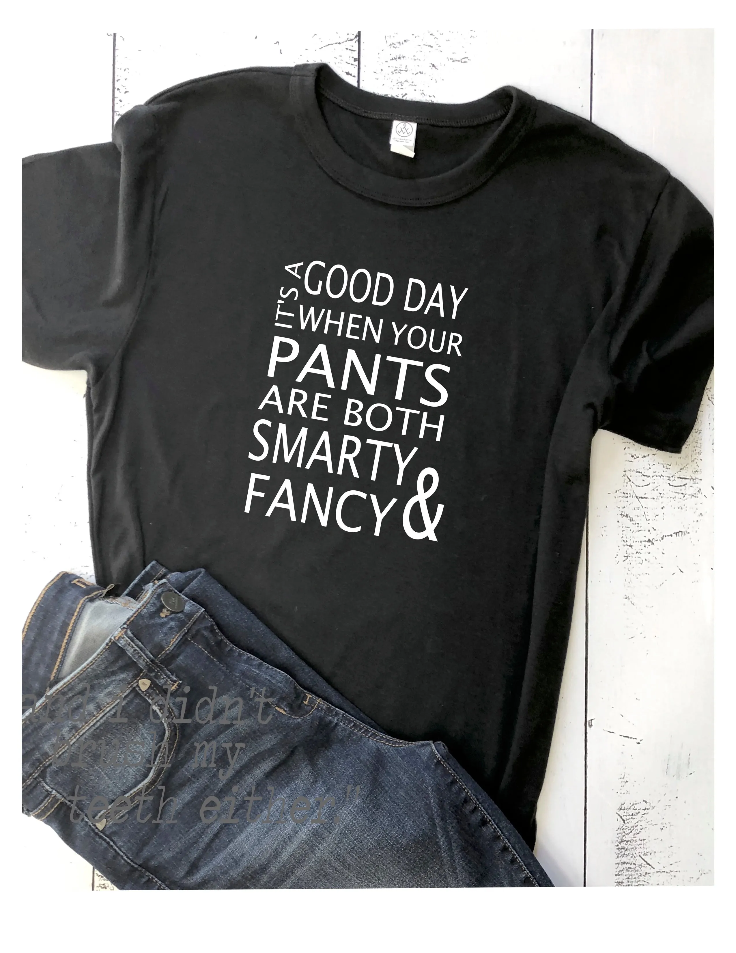 smarty and fancy pants - tee shirt