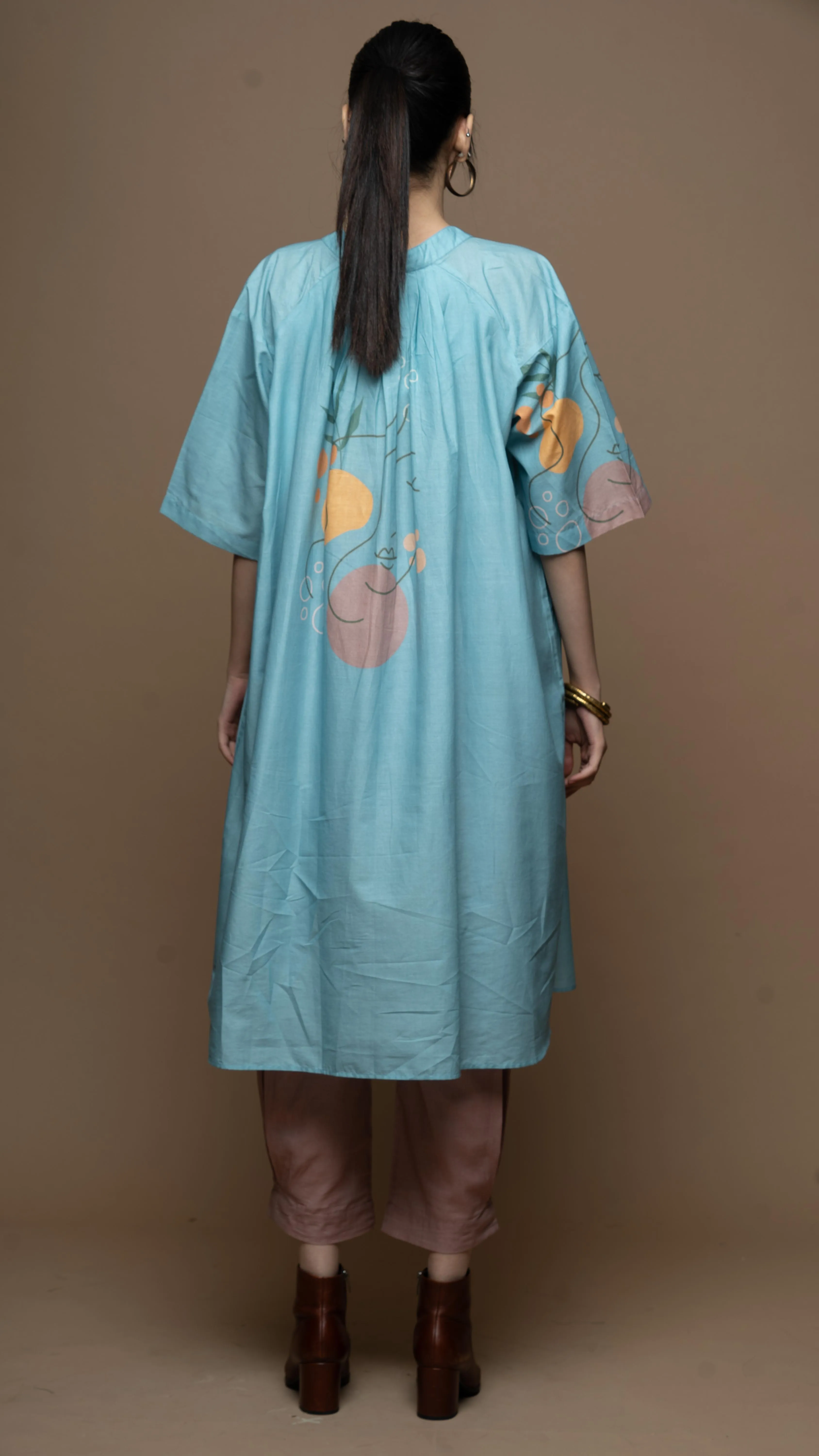Soft Blue Peaceful Pause: Co-ord Pants Set