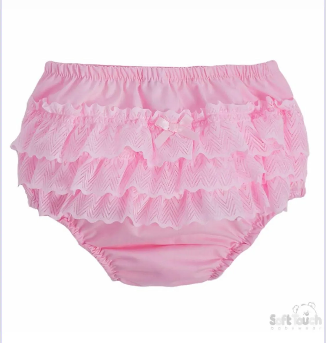 Soft Touch Frilly Lace Zigzag Pants
