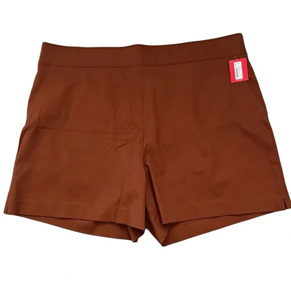 SPANX On The Go Polished 6” Bronze Glow Stretch High Rise Shorts Plus Size 3X