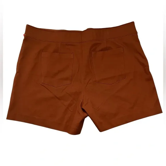 SPANX On The Go Polished 6” Bronze Glow Stretch High Rise Shorts Plus Size 3X