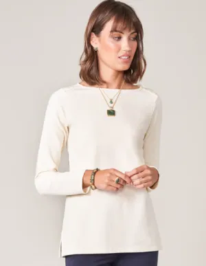 Spartina 449 Brooke Knit Top Buttercream