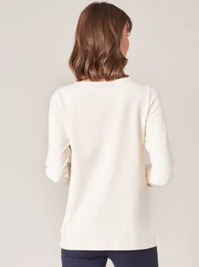 Spartina 449 Brooke Knit Top Buttercream