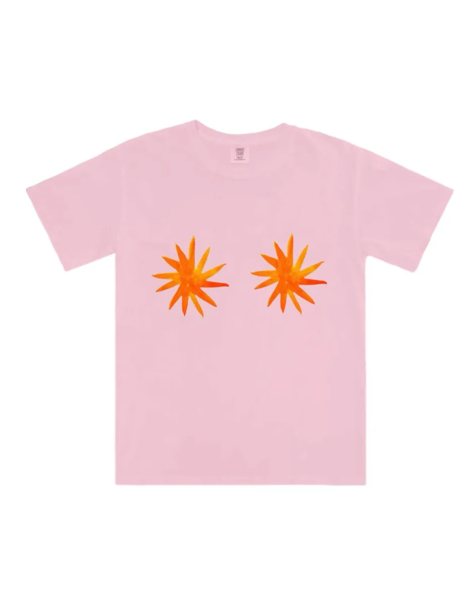 Star Boobies Pink Tee